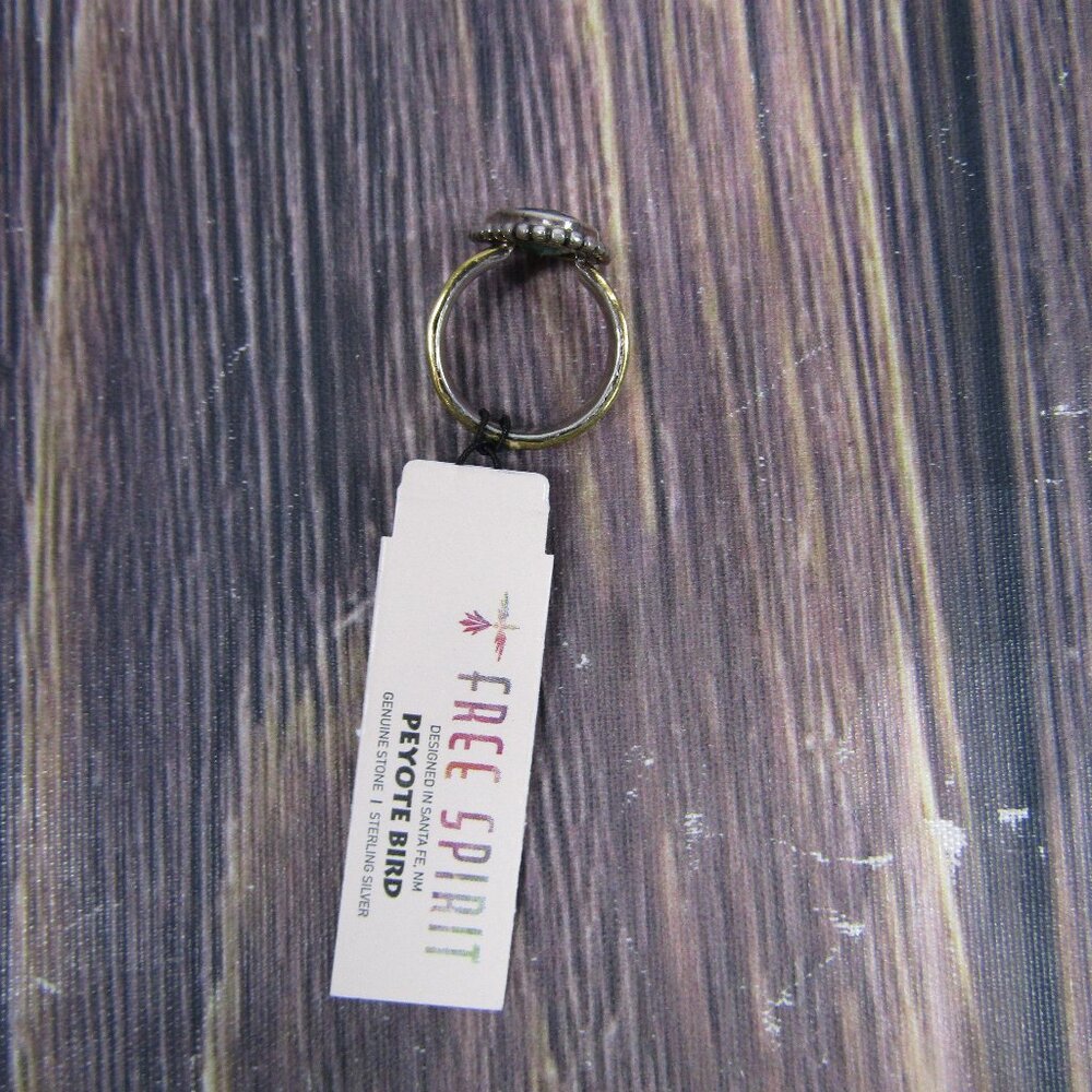Peyote Bird NEW NWT Free Spirit Silver Ring Green Gemstone